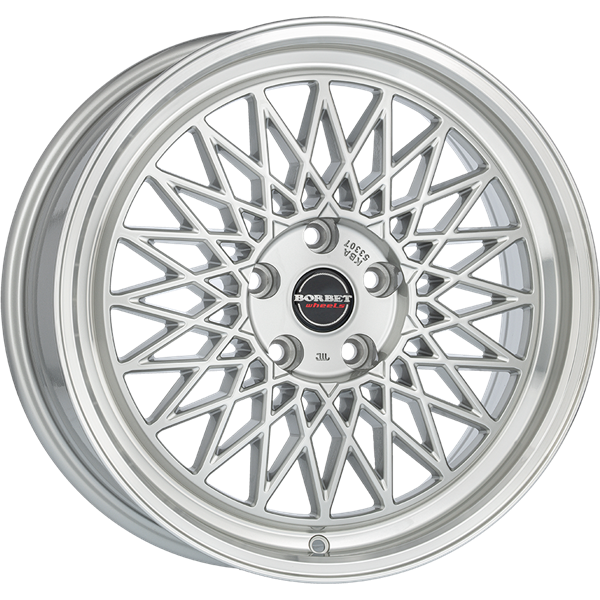Borbet B silver rim polished 7,00x17 4x108,00 ET38,00
