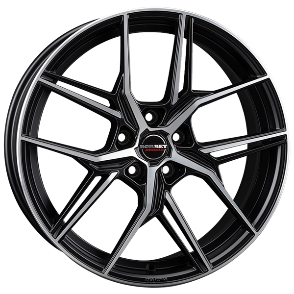 Borbet QX black polished matt 8,00x19 5x114,30 ET53,00