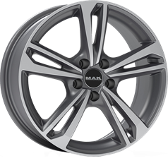 MAK Emblema Gun Metallic Mirror
