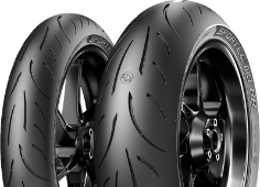 Detail běhounu Metzeler Sportec M9 RR 110/70 R17 54 H Front TL M/C .