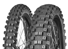 Detail běhounu Mitas Terra Force - MX MH 60/100-12 36 M Front TT NHS Red, Green Medium Hard