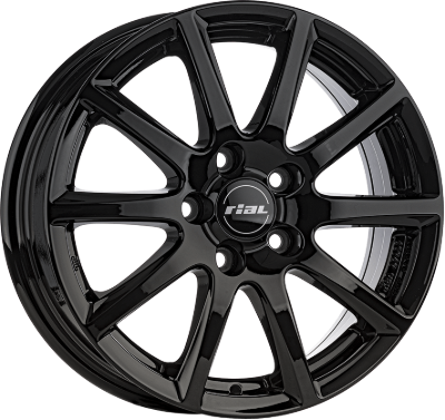 RIAL Milano Black Gloss 6,50x16 5x114,30 ET45,00
