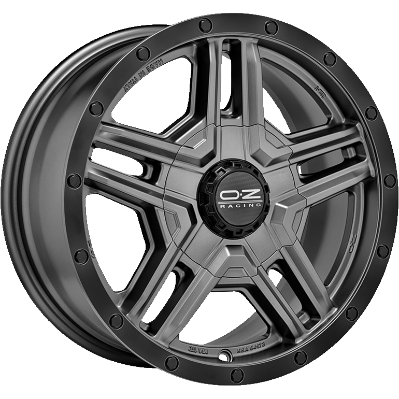 OZ RALLY ADVENTURE MATT GRAPHITE BLACK LIP 8,00x17 6x114,30 ET20,00