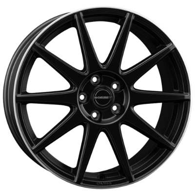 Borbet GTX black matt rim silver 8,00x19 5x108,00 ET42,00