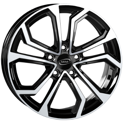MIM ESIS Black Polished 6,50x16 5x100,00 ET38,00