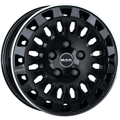 MAK Overland Black Mirror Lip 7,00x17 6x120,00 ET50,00