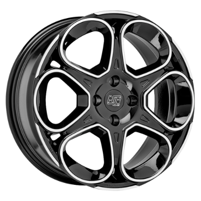 MSW 83 Black Polished 7,00x17 4x108,00 ET47,00