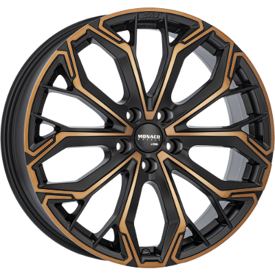 MONACO WHEELS Grand Prix C 17 Black Copper Polished 8,00x19 5x112,00 ET39,10